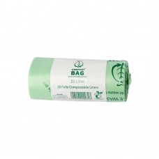 35 Litre x 25 CompostBag Compostable Biodegradable Food Waste Caddy Bin Liner Bags (35L)