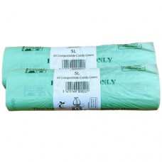 5 Litre x 100 CompostBag Compostable Biodegradable Food Waste Caddy Bin Liner Bags (5L) EN13432 (5L-100)