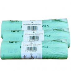 5 Litre x 150 CompostBag Compostable Biodegradable Food Waste Caddy Bin Liner Bags (5L) EN13432 (5L-150)