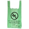 300 x Green biodegradable tie-handle dog waste / doggy poo poop bags
