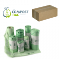25 Litre x 625 CompostBag Compostable Biodegradable Kerbside Food Waste Caddy Bin Liner Bags (25L) - Bulk / Trade / Wholesale (1 carton)