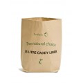 EcoSack 25 Litre x 25 Compostable Biodegradable  Paper Food Waste Caddy Bin Liner Bags (25L)