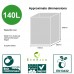 EcoSack 140 Litre x 10 Compostable Biodegradable  Paper Wheelie Bin Liner Bag / Sack (140L)