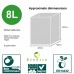 EcoSack 8 Litre x 50 Compostable Biodegradable  Paper Food Waste Caddy Bin Liner Bags (8L)